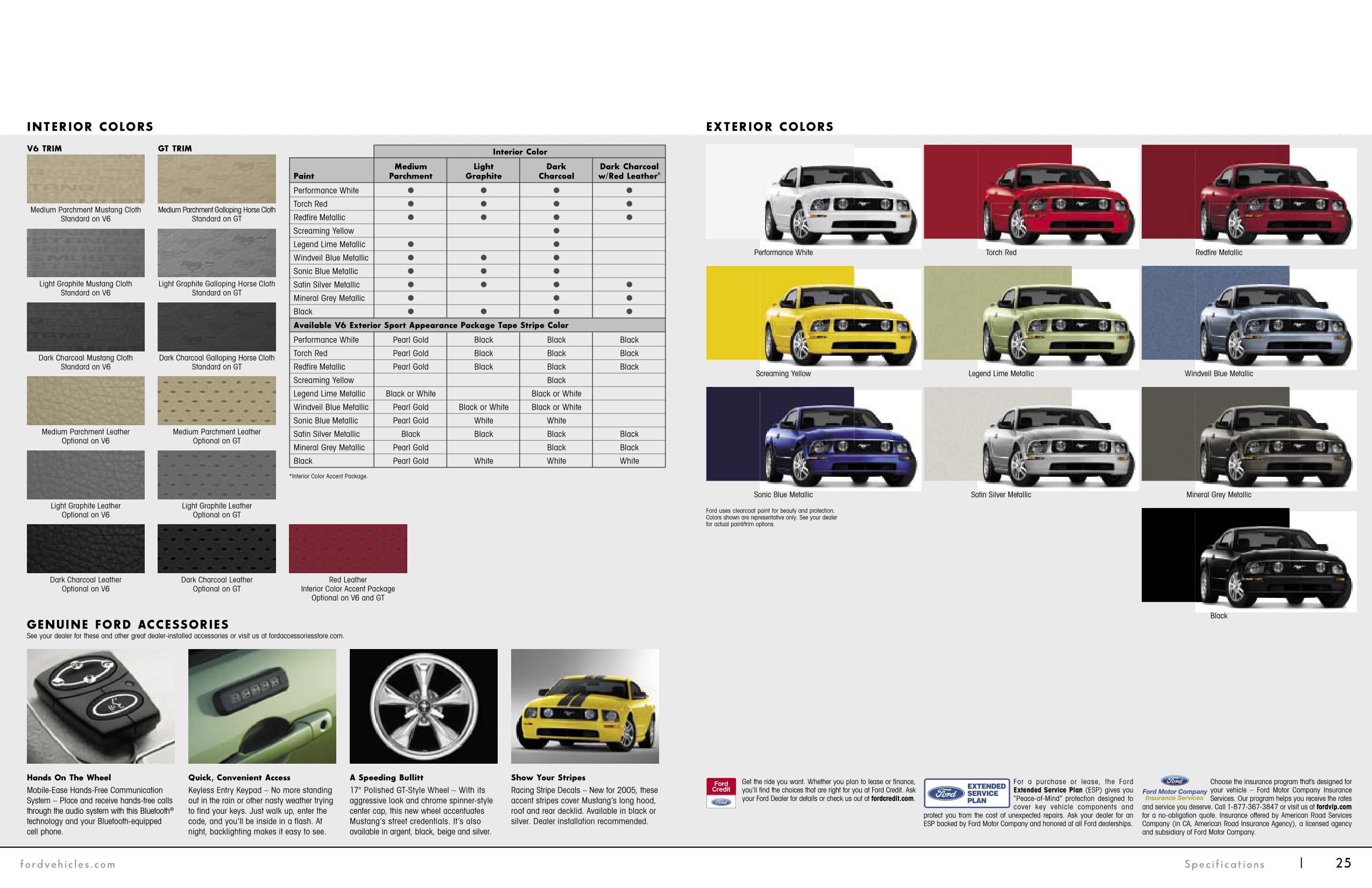 2005 Ford Mustang Brochure Page 6